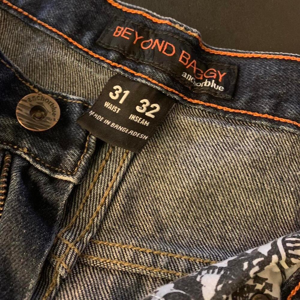 Vintage Anchor Blue Beyond Baggy Denim Jeans